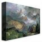 Trademark Fine Art "Index Peak, Yellowstone" Canvas Wall Art by Thomas Moran