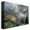 thumbnail image 4 of Trademark Fine Art "Index Peak, Yellowstone" Canvas Wall Art by Thomas Moran, 4 of 4