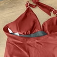 thumbnail image 5 of Wancir Women's Bikini Sets Women's Split High Waisted Solid Color Swimsuit Conservative and Fashionable Bikini Swimsuit, 5 of 6