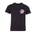 thumbnail image 2 of American Flag Paw Print, Kids Gaphic T-shirts, 4th of July Shirts - Black MH200YPATRIOT S6 S, 2 of 3