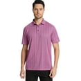 thumbnail image 3 of Xidunhg Men's Golf Polo Shirts Short Sleeve Print Performance Moisture Wicking Dry Fit Outdoor Golf Shirts for Men, 3 of 9