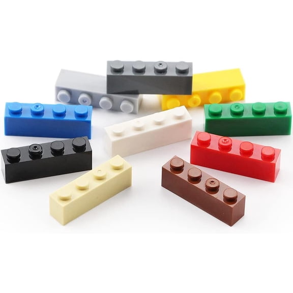 360 Pieces 1x4 Bricks Classic Parts Building Creative Play Blocks Set Toy Compatible with 3010 3066 Major Brick Brands (Multicolored)
