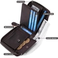 thumbnail image 4 of Cartera de Cuero Genuino para Hombre con Zíper, RFID, Segura, de Gran Capacidad, Doble Pliegue, Multi-tarjeta, Carteras de Cuero para Hombre y Monedero, 4 of 6