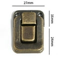 thumbnail image 2 of 4Pcs Iron Antique Hasp Lock for Jewelry Box Suitcase Buckle Vintage Clip Buckle, 2 of 7