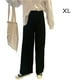 thumbnail image 3 of Qarigey Pantalones Mujer Pantalón Largo Pierna Ancha Pantalón Casual Mujer Cintura Alta Prendas para la parte inferior del cuerpo Negro SG, 3 of 6