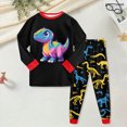thumbnail image 2 of TOWED22 Girls Boys Pajamas Little Kids Pjs Sleepwear Children Clothes Sets 6-12 Months 12-24 Months 2t 3t 4t 5t 6t 7t 8t 9t Children(Red,7-8 Y), 2 of 5