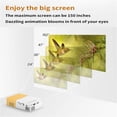 thumbnail image 4 of RKZDSR Mini Portable HD LED Projector for Home Cinema with USB, HDMI, and AV Support, 4 of 5