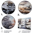 thumbnail image 3 of Designart "Reverie in the Winter Landscape I" Landscapes Metal Wall Art Prints, 3 of 5