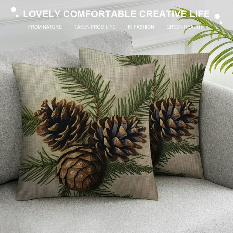 Pine cone throw pillows online