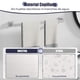 thumbnail image 2 of 5 Piezas Juego de Accesorios de Baño, Accesorios para Baño, Toallero Baño 60cm + Portarrollos para Papel + Toallero Barra + 2 Gancho Adhesivo, 304 Acero Inoxidable - Plata, 2 of 8