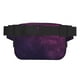 thumbnail image 3 of Fotbe Black Dark Blue Purple Cangurera Cuadrada con Estampado de Doble Capa, Bolsa de Cintura Ajustable Mini para Hombres y Mujeres, 3 of 9