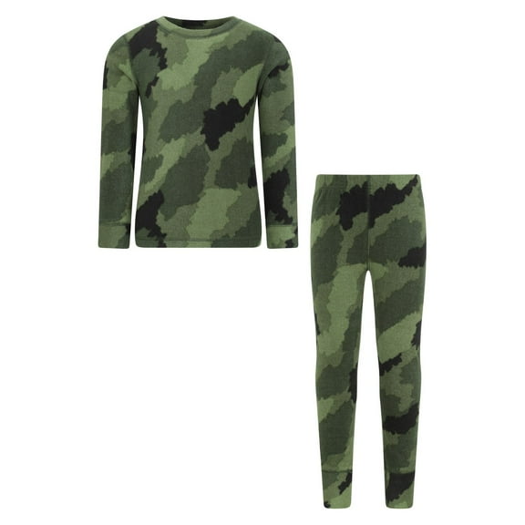 Mountain Warehouse Boys/Girls Camo Polar Fleece Base Layer Set