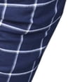 thumbnail image 6 of FRSASU Men's Plaid Dress Pants Mid Waist Slim Fit Casual Suit Stretch Comfort Business Trousers with Pockets Blue, 6 of 6