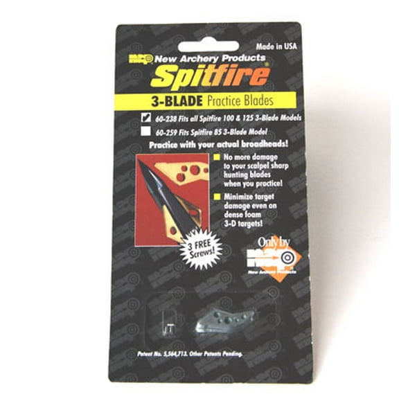“Spitfire Practice Broadhead Blades”  - 100 & 125 grains