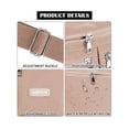 thumbnail image 4 of Gustave Nylon Crossbody Bag for Women Multi Pockets Messenger Shoulder Bag Water-Resistant Lightweight Casual Satchel Handbag Purse - Khaki, 4 of 9