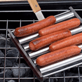 thumbnail image 3 of Rodillo para salchichas para parrilla, soporte para salchichas para barbacoa, vaporera para barbacoa, accesorios esenciales para acampar para parrilla, 3 of 5