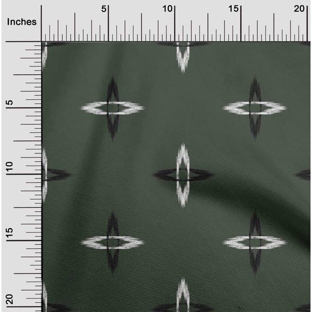 oneOone Georgette Viscose Fabric Arrow Ikat Print Fabric By Yard 42 Inch Wide