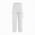 thumbnail image 4 of kpoplk Boys Sweatpants Boys Joggers Cotton Youth Active Soft Sweatpants Kids Pocket Drawstring Joggers Pants(Beige,15-16 Y), 4 of 9