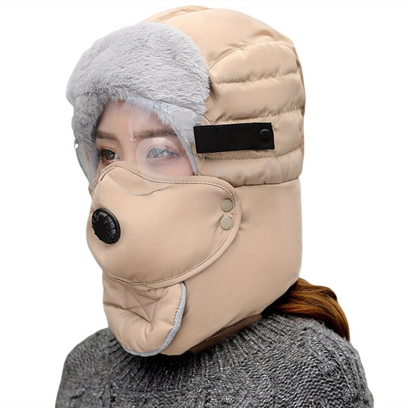 CNKOO Adult Winter Hat  Soft Warm Full Wrap Ski Hat Balaclava with Facewear Glasses for Outdoor