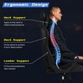 thumbnail image 4 of XF XINFENG Gaming Chair PU Leather Ergonomic Office Chair with Lumbar Support 360°Swivel Computer Desk Chair for Home Office, Black, 4 of 8