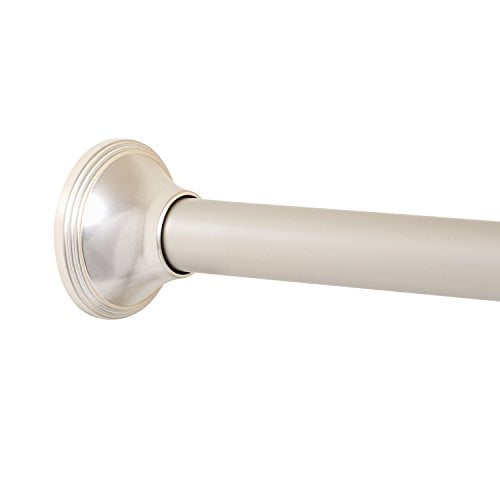 Chrome 54 to 88-inch Aluminum Decorative Tension Shower Rod