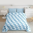 thumbnail image 2 of Castle Fairy Female Men Adults Abstract Stripes Plaid Bedding Comforter Set 2pcs,Minimalist Geometric Twin Comforter Sets Microfiber,Mid Century Minimalism Breathable Bedding Set, 2 of 8