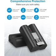 SUNBAT 6040mAh 3.65V Rechargeable Ring Camera Replacement Battery Compatible with Ring Video Doorbell 2/3/4/3 Plus/, Spotlight Cam, Stick Up Cam(2 Pack)