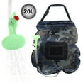 thumbnail image 1 of Graflsoa 20L Camouflage Solar Shower Bag for Outdoor Adventures, Portable PVC Shower Kit with Hose and Mesh Storage Bag, Compact and Lightweight Design, 1 of 6