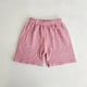 thumbnail image 2 of Odeerbi 1-9 Años Niños Niñas Pantalones Cortos de Verano de Algodón Color Sólido Parte de Abajo Bonitos Pantalones Cortos Con Volantes, 2 of 4
