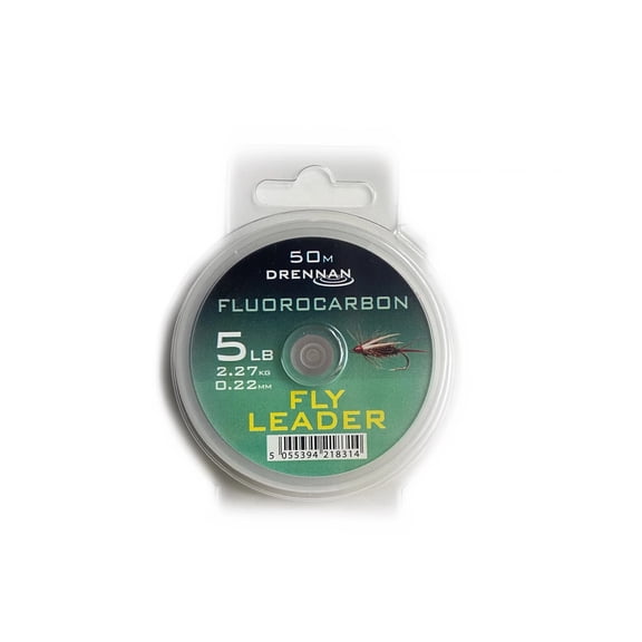 Drennan Fluorocarbon Fly/Leader Fishing Line 50m Spool 8 sizes