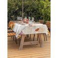 thumbnail image 2 of Outdoor Tablecloth with Umbrella Hole and Zipper, Thanksgiving Fall Rectangle Table Cloth 52x70 Inch Waterproof Tablecloth, Farmhouse Pumpkin Autumn Leaves Picnic Table Cover for Patio Camping, 2 of 7
