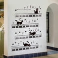 thumbnail image 3 of Cartoon Piano Keys Cat Pvc Wall Stickers Kids Rooms Musical Cats Decal Living Room Bedroom, 3 of 5