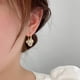 thumbnail image 2 of Elegant Round Beads Cat Eye Stone Drop Dangle Earrings Stylish Jewelry For Women Girls 1Pair, 2 of 4