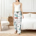 thumbnail image 4 of Fotbe Music Lover Dinosaur Pantalones de Pijama para Mujer, Pantalones de Dormir, Pantalones Pj con Cordón y Bolsillos-3X-Large, 4 of 6