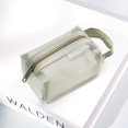 thumbnail image 1 of Monedero de malla cuadrada tridimensional de nailon simple, estuche para llaves de gran capacidad, bolso para tarjetas, monedero, bolsa de almacenamiento transparente, 1 of 6