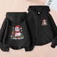 thumbnail image 1 of Sudadera con capucha y manga larga para niños y niñas, estilo informal, deportivo, con estampado degradado, cuello redondo, poliéster, 1 of 6