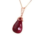 thumbnail image 2 of Galaxy Gold 14K Solid Gold 8 Carat Natural Ruby Pendant Necklace for Women - Rose Gold Fine Jewelry, 2 of 2