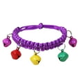 thumbnail image 2 of SPRING PARK Adjustable Abrasion Resistance Dog Puppy Woven Rope Collar Cute Pet with Bell Multiple Colours Necklace, 2 of 7