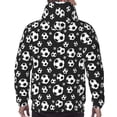 thumbnail image 5 of Hoodies for Men - soccer Football black Long Sleeve Comfrt Men'S Fashion Hoodies & Sweatshirts, Sweatshirts for Men Hoodies Pullover Clothing Clothes with Pouch, 5 of 7