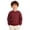 R124 Brick Red, variant on Ruiwill Boys Sweatshirts Solid Color Pullover Crewneck Fall Winter Boys Sweatshirts