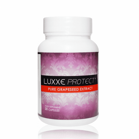NEW Authentic Luxxe Protect – Pure Grapeseed Extract – 30 Capsules – Daily Wellness Supplement for Overall Wellness, Skin Clarity & Natural Cleanse – Grapeseed Antioxidant Formula