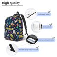 thumbnail image 5 of Balery Colorful Space Vintage Canvas Backpack for Men and Women - Large Capacity, Durable Travel Laptop Bag for School, Work, Hiking, and Outdoor Activities, 5 of 7