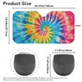 thumbnail image 7 of HUIACONG Tie dye Protect Interior Car Windshield Sun Shade for Universal Universal Fit Foldable Keep Cool All-Season Car Windshield Sunshade, 7 of 7