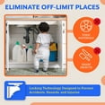 thumbnail image 4 of 20-Pack Cabinet Locks for Babies, Magnetic Baby Proof Safety Latches﻿, 3 Keys - Magnetic Child Proof Cupboard Drawers, Doors - Easy Installation No Drilling or Tools Required, 4 of 7