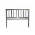 thumbnail image 3 of Leo & Lacey Mission Queen Wood Headboard in Grey, 3 of 5