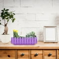 thumbnail image 7 of Worgeous  Plastic Fence Flower Pot Outdoor Plant Container Herb Indoor Pots Succulent Planters Purple, 7 of 7