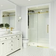 thumbnail image 7 of Vigo Vg6044cl6076 Elan Cass 76" High X 60" Wide Sliding Frameless Shower Door - Stainless, 7 of 7