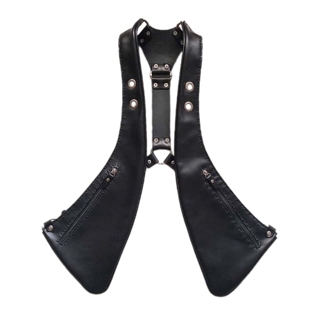 Bolso de hombro oculto jinwen para axilas bolso portátil para fiestas pesca y vacaciones Negro