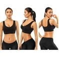 thumbnail image 3 of SIMIYA 3 Pack Sports Bra for Women - Comfortable Sleep Bra Seamless Stretchy Workout Yoga Bra with Removable Pads, 3 of 6