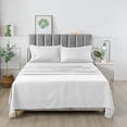 thumbnail image 3 of 4 Piece Set Luxury Bed Sheets Breathable & Cooling Sheets Deep Pocket Bed Sheets Set, 3 of 6
